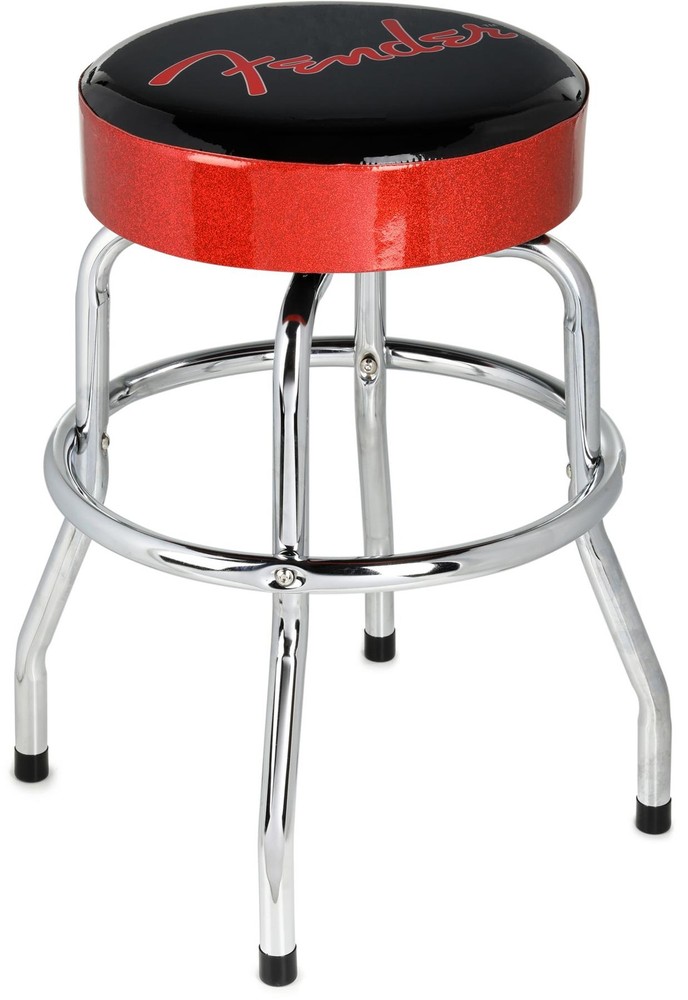 Fender Red Sparkle Barstool - 24-inch (2-pack) Bundle