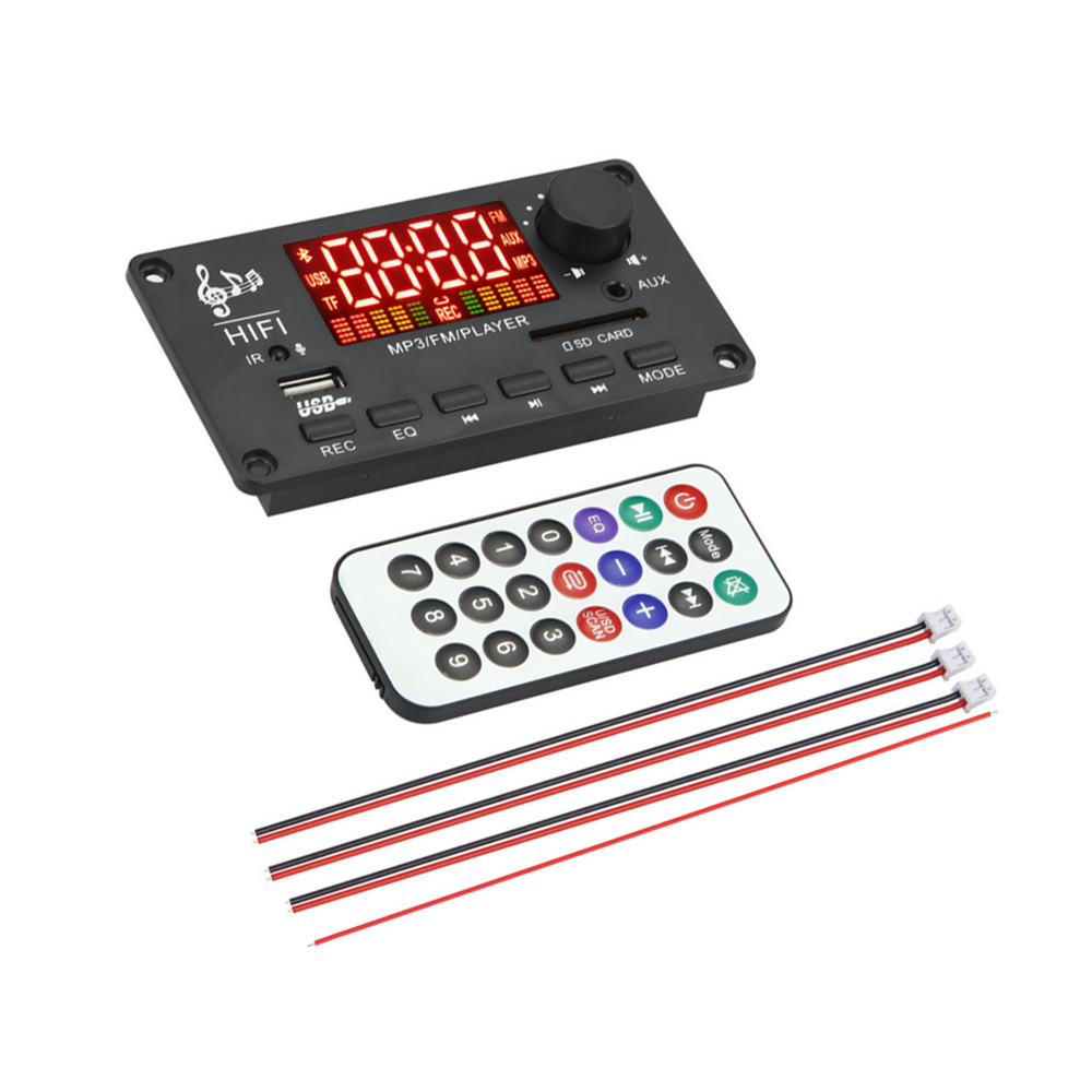Bluetooth FM Car MP3 Decoding Board Power Amplifier W/Call Recording Lossless