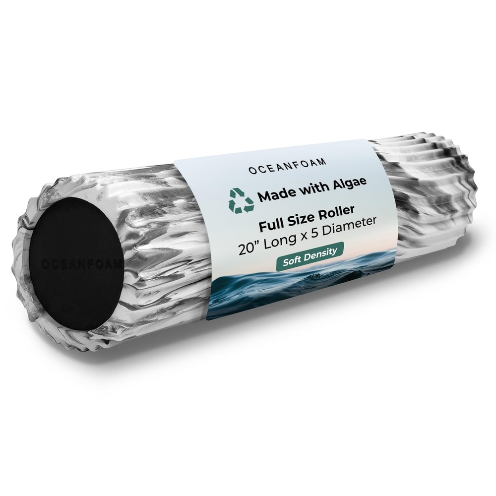 Soft Tidal Roller (Black Marbled) - Low Density Foam Roller for Physical Ther...
