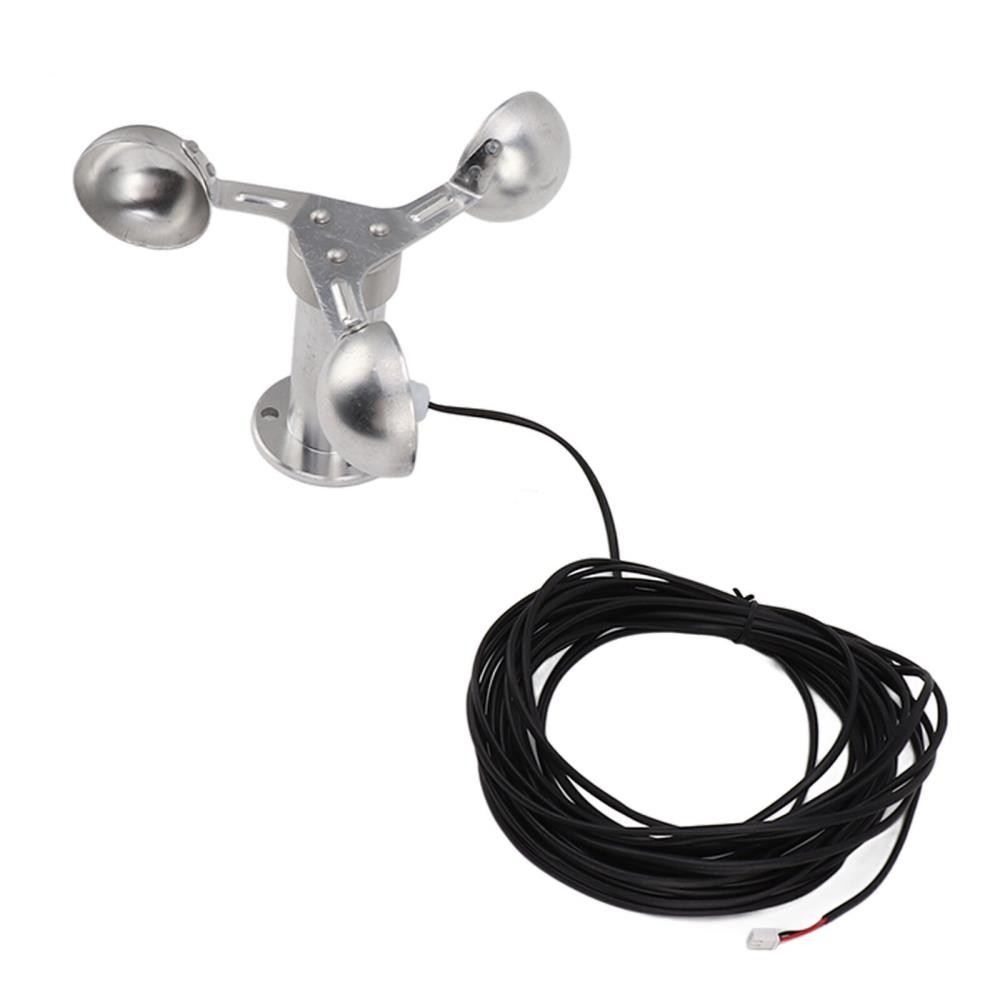 Industrial Wind Speed Sensor Anemometer 3 Cup Design 8M Cable for Tower Cranes