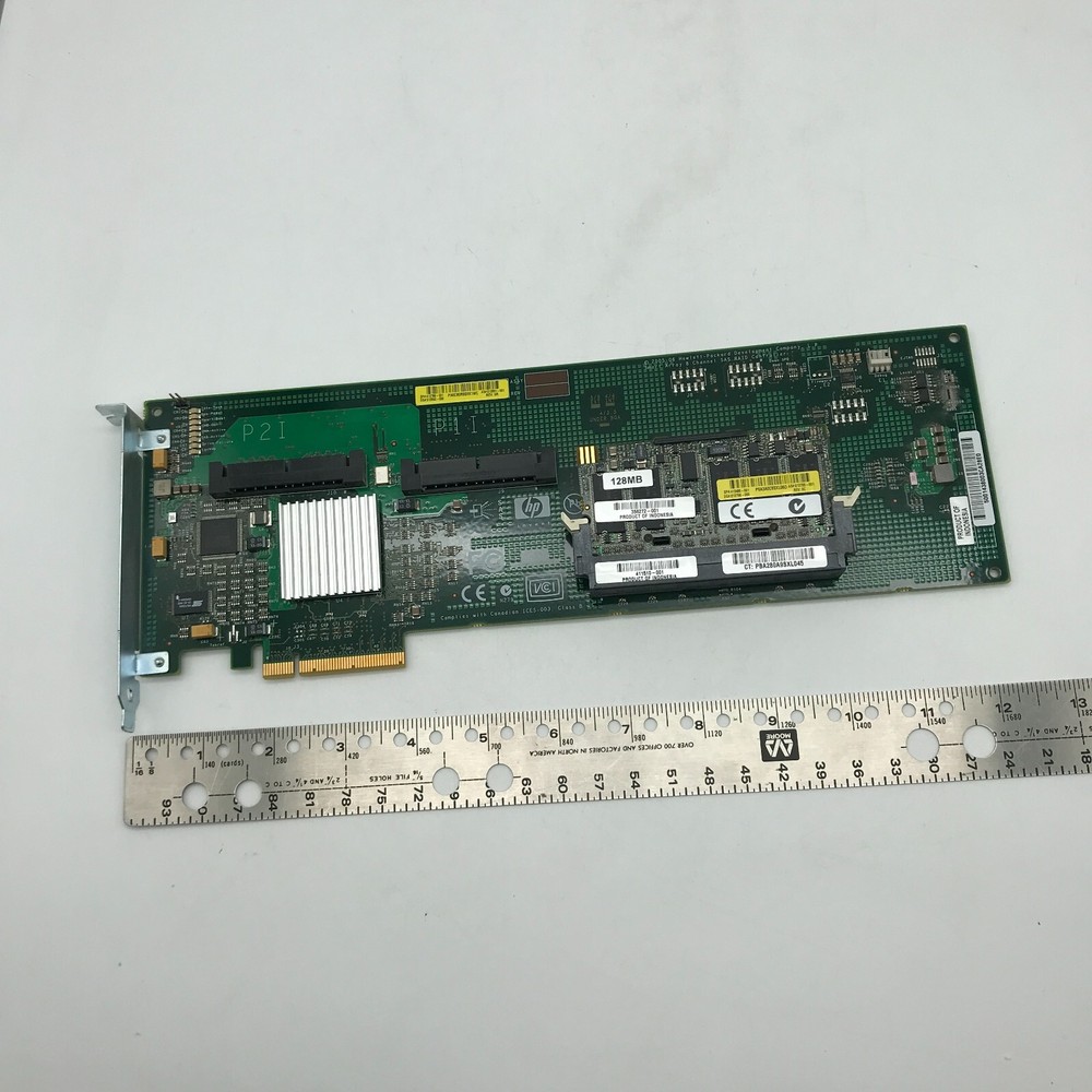 HP 411508-B21 PCI-Express x4 SATA / SAS Smart Array E200/128 Controller