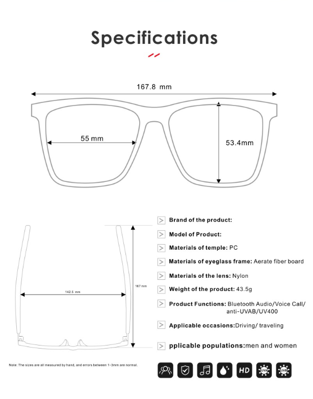 Bluetooth Smart Glasses