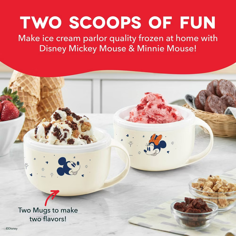 Disney x Dash Mickey & Minnie My Mug Ice Cream Maker Bundle