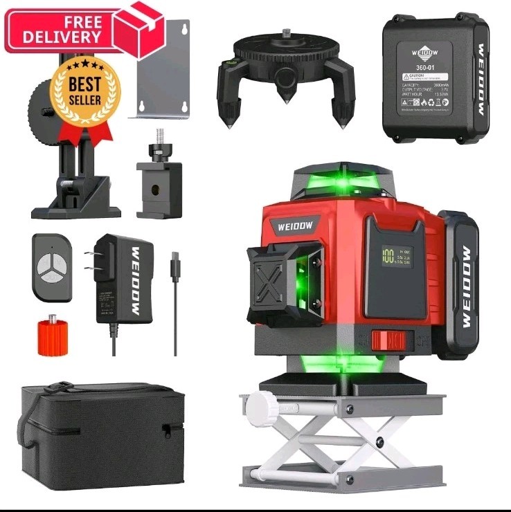 Weiddw laser level Self Leveling 4D 16 Lines 4×360°