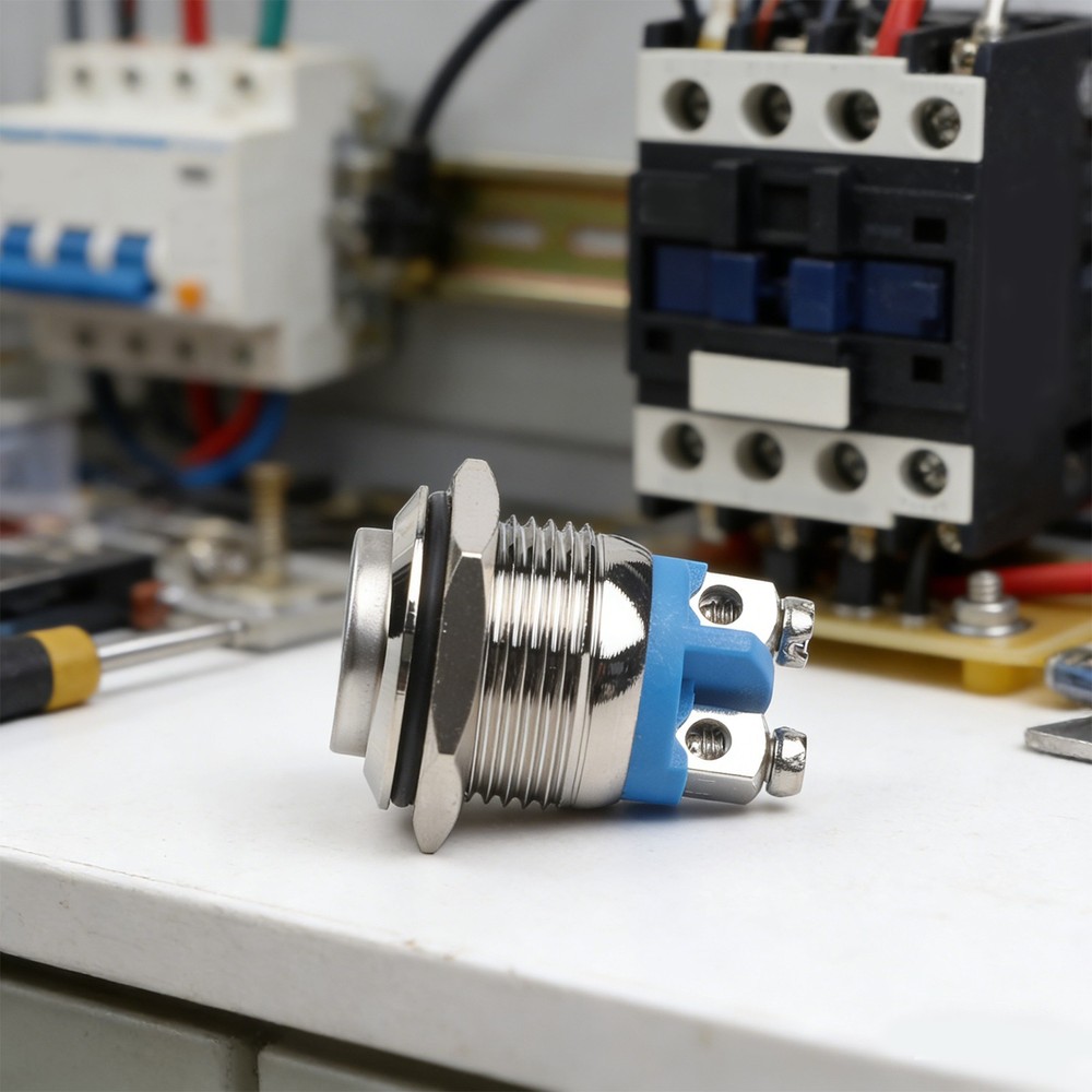 Push Button Waterproof Button Push Button Horn Button Bell Push Button 12V 16mm