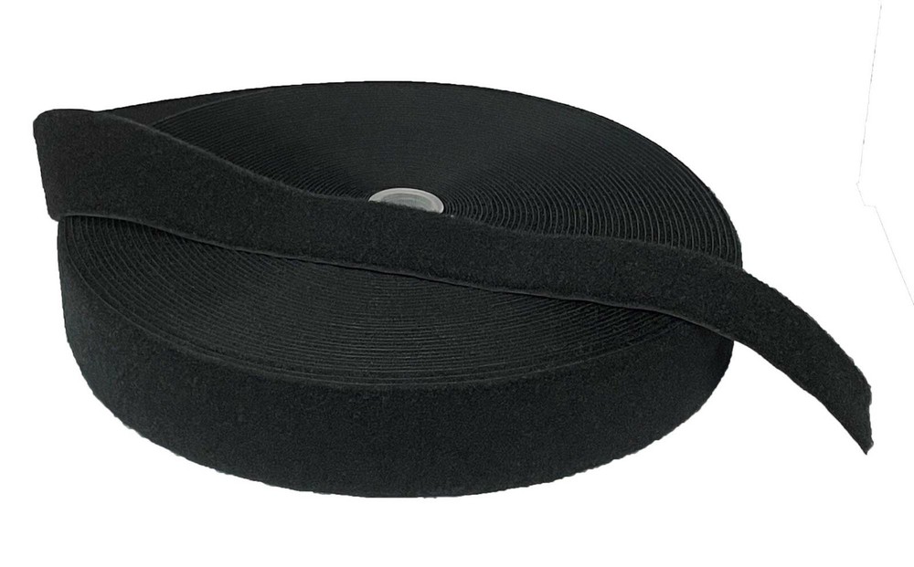 50mm - 2" Black - Loop ( Military / Defence Standard / Fluffy