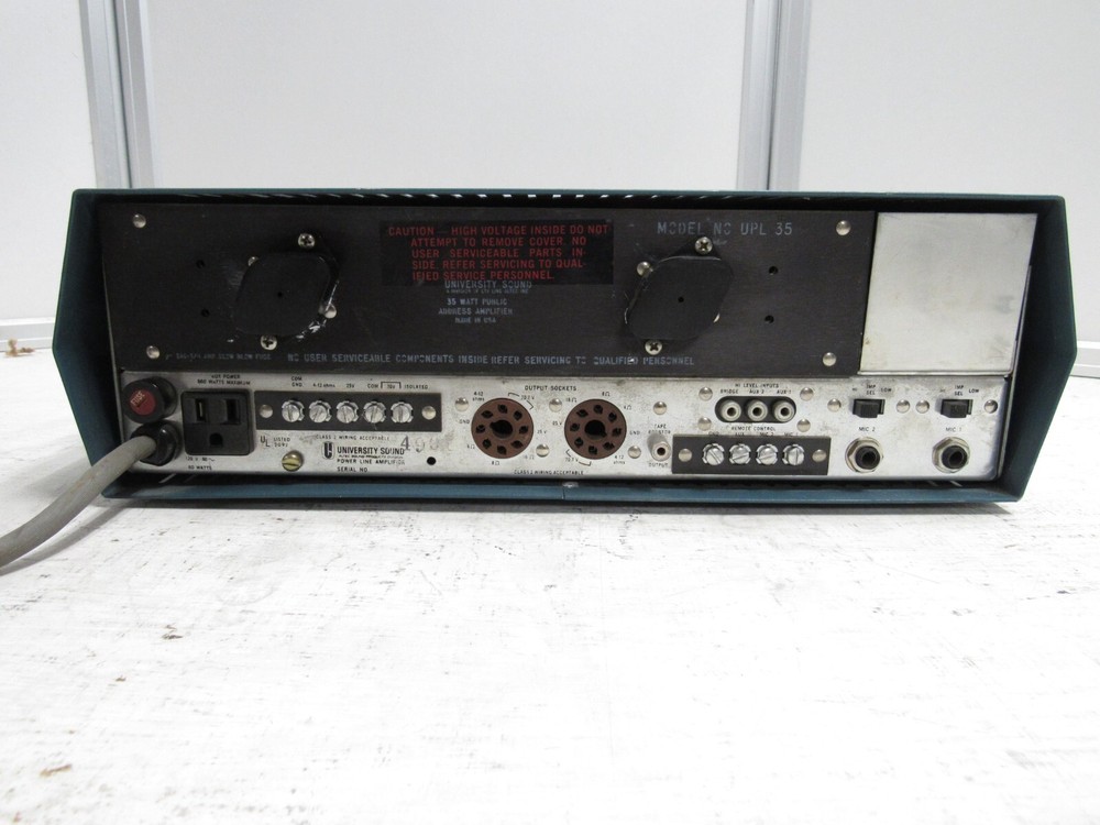 Altec Lansing University Sound 35T Power-Line Solid State Amplifier Untested