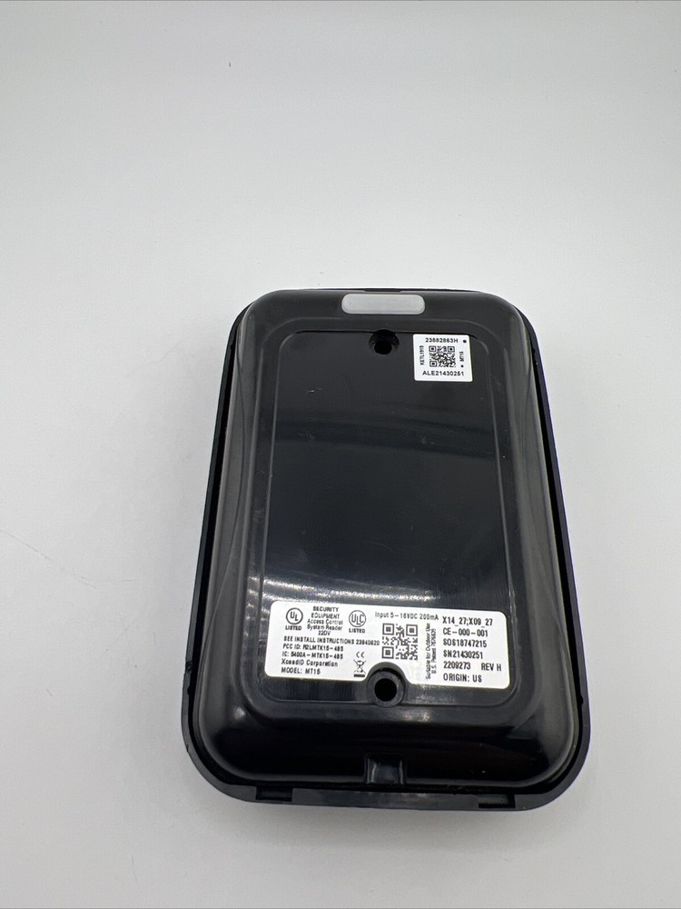 Schlage MT15 Multi-Technology Single Gang Reader Blk No Accessories Reader Only