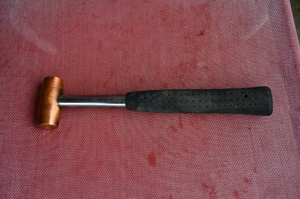 1 lb red brass hammer
