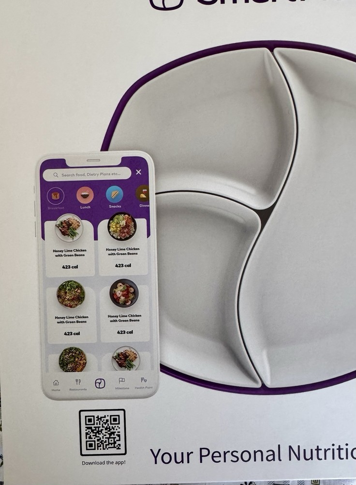 SmartPlate Portion Control Scale Plate Set (New In Box)