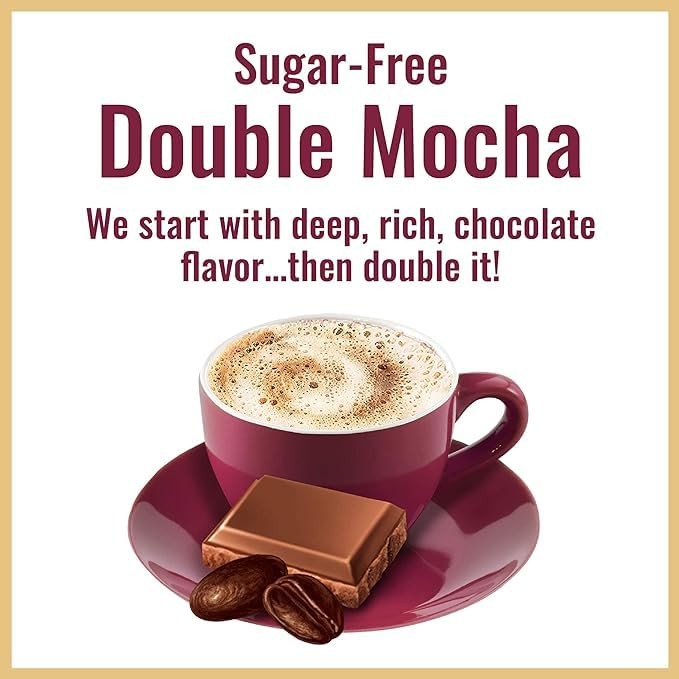 Hills Bros. Sugar Free Cappuccino Mix – Double Mocha 12oz, Just Add Water