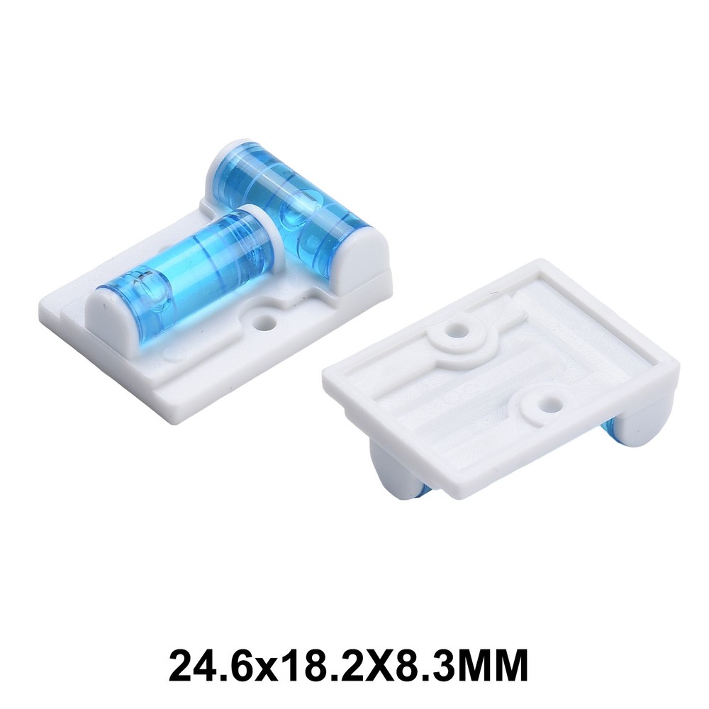 2pcs Horizontal Plastic T TypeLevel Scope Measuring Bubble Inclinometer