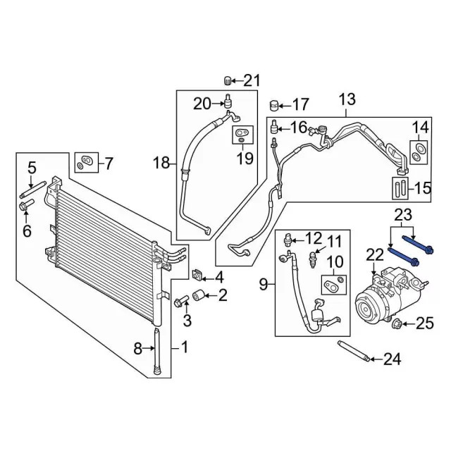 Genuine Compressor Assembly Mount Stud W715823-S442