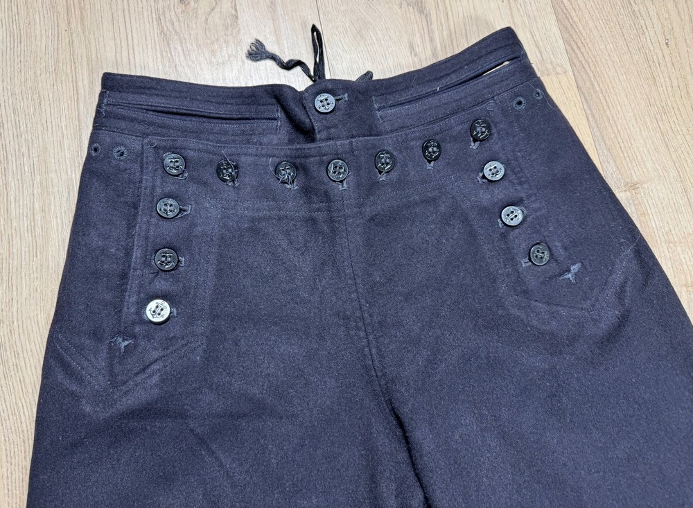 WW2 US Navy Blue Uniform Jumper Pullover Top Pants SET Cracker Jack NAMED USN
