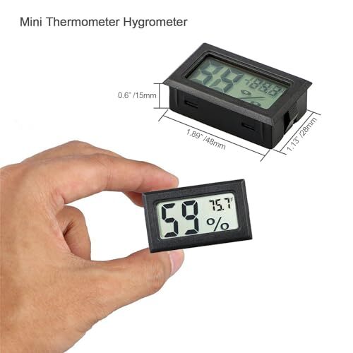 Mini Hygrometer Humidity Meter Gauge Sensor Indoor Digital Reader Temp Checker 4