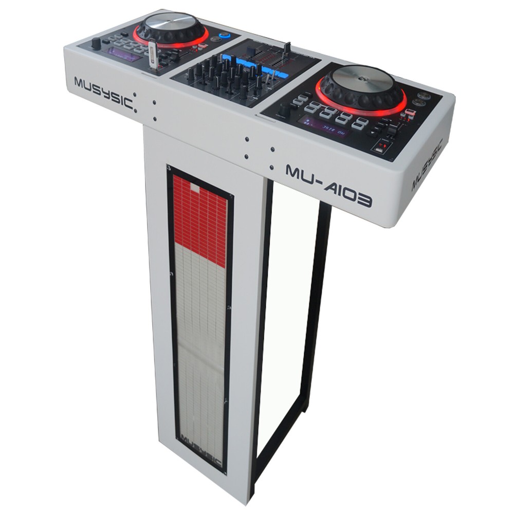 Complete Professional DJ System 4000W MIDI Controller CD USB Active 15" Speakers