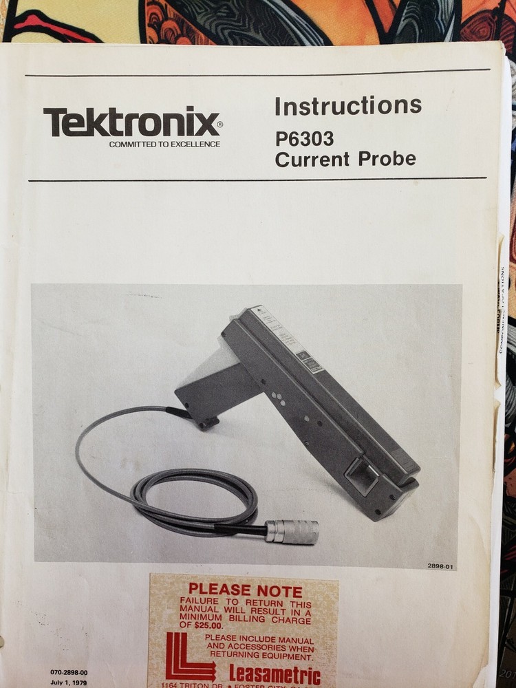 P6303 current probe manual (B7)