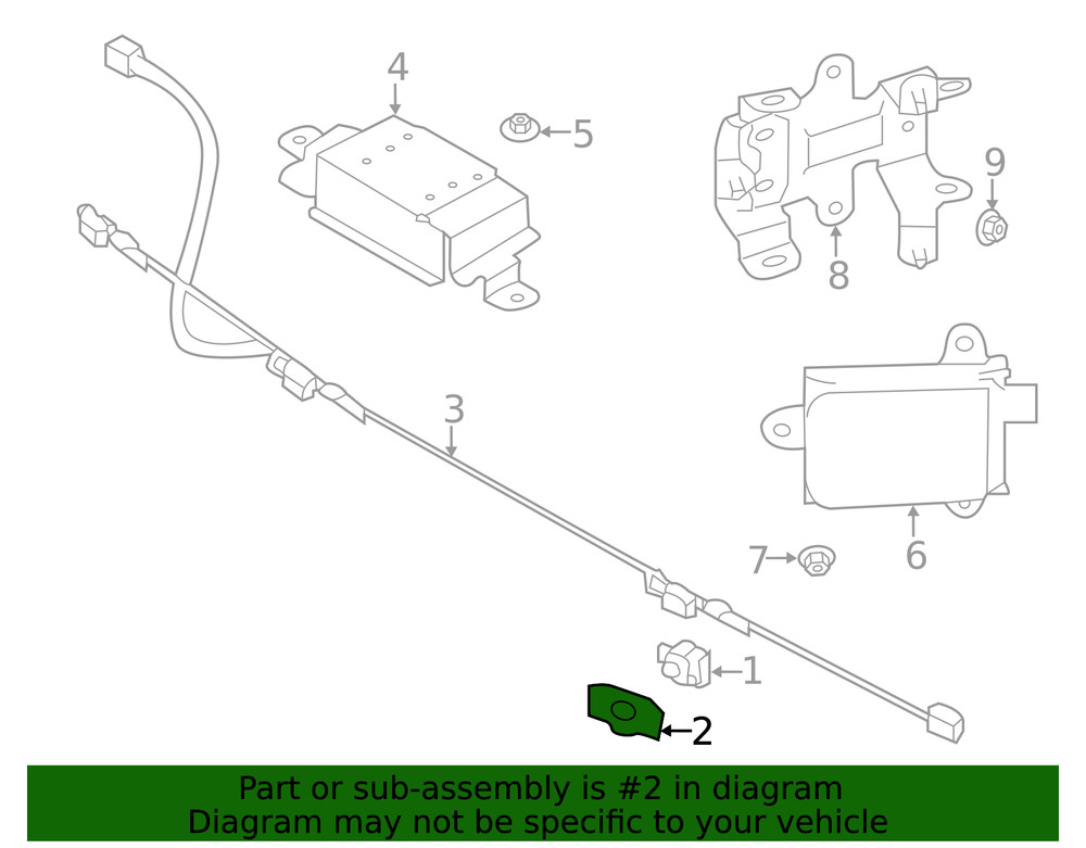 Genuine Subaru Park Sensor Holder 87622al00a