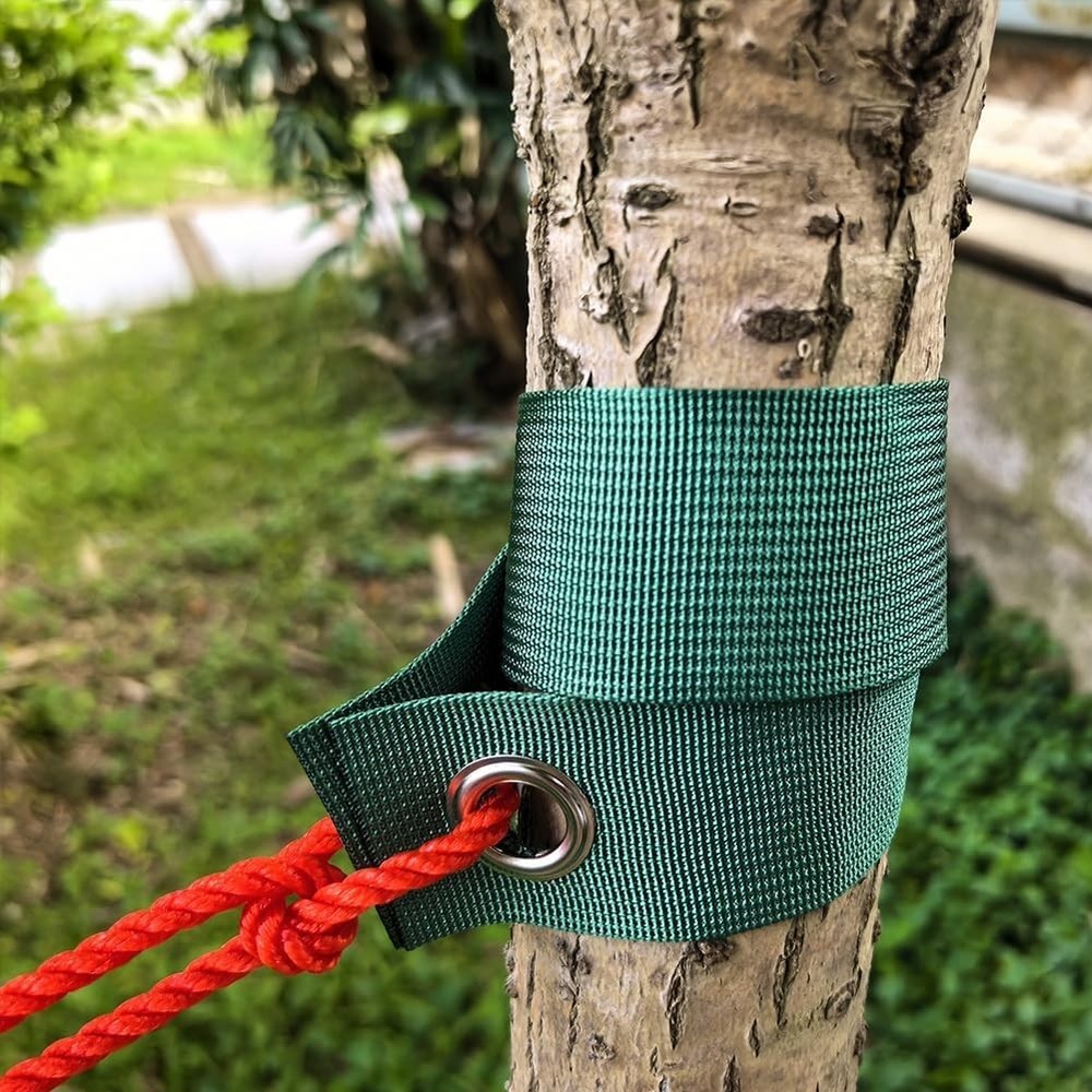 Green Tree Support Straps - 8 Pack for Storm Protection & Stability
