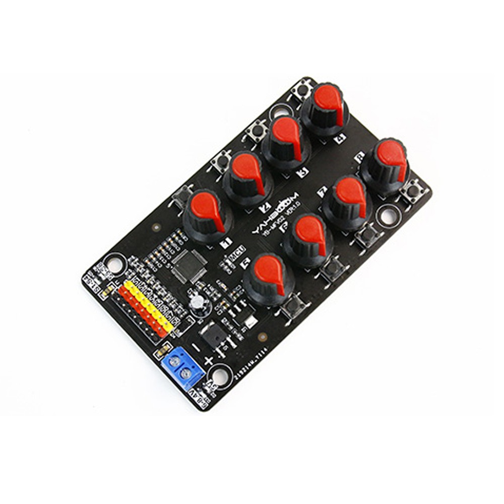 5V-8.4V 8 Channel Servo Control Module Debugging Board Rotary Knob Tester