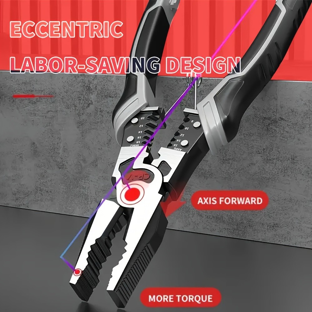 Multi-Functional Labor-Saving Pliers Set - Diagonal, Wire, Long Nose for Electri
