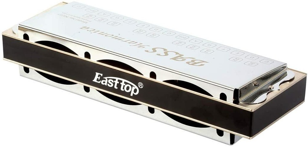 EASTTOP NE01 Bass Harmonica Ensemble Harmonica Professional Portable with Case