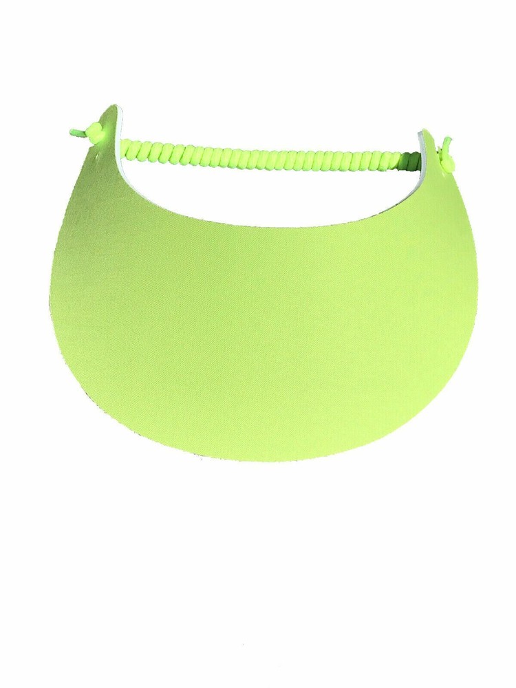PICKLEBALL MARKETPLACE -Fabric Foam Sun Visor - Lightweight - Solid "Chartreuse"