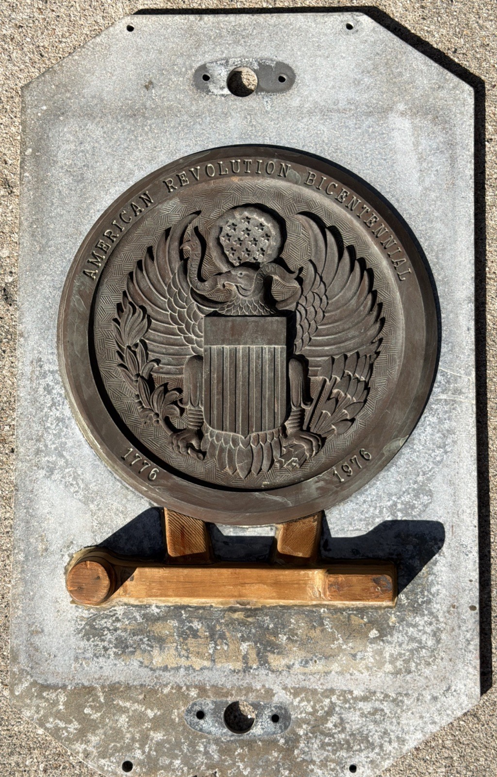 VTG Industrial Aluminum & Bronze Foundry Mold American Eagle Bicentennial ’76