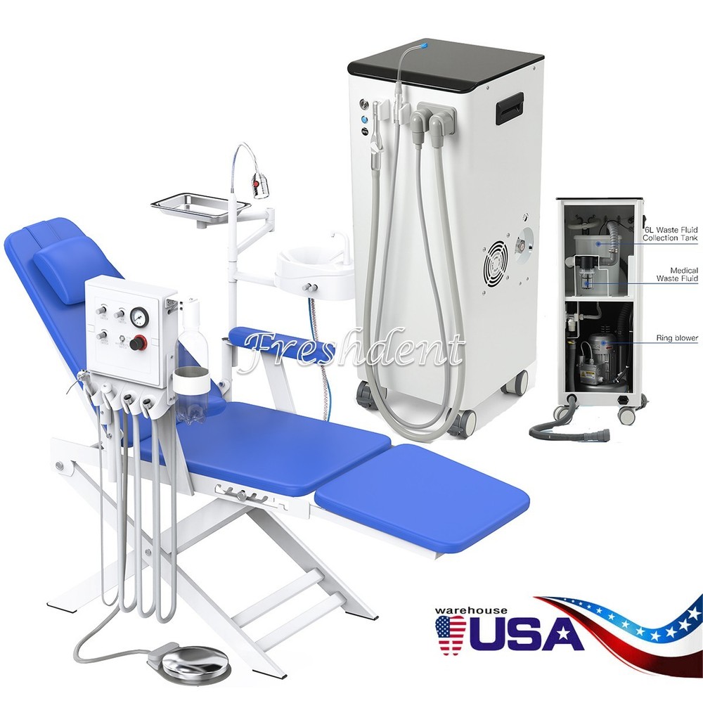 Dental Mobile Suction Unit System Negative Pressure Pump High Volume / Chair
