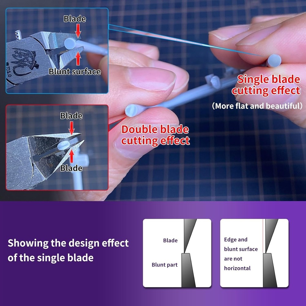 Model Nipper Precision Crafting Tool Plastic Model Cutting Tool Non-slip Grip