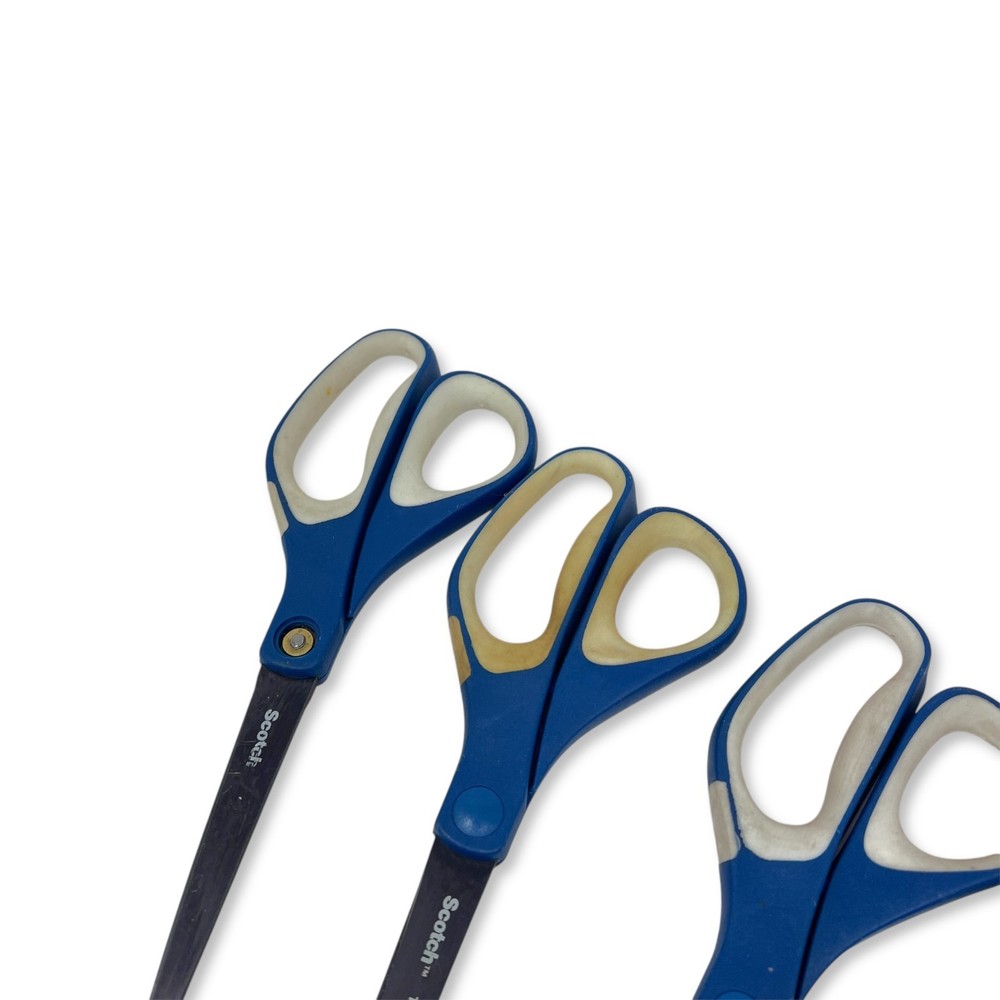 Scotch Titanium Scissors Set, 8 Inch Precision Shears, 7 Pcs, Mixed Colors
