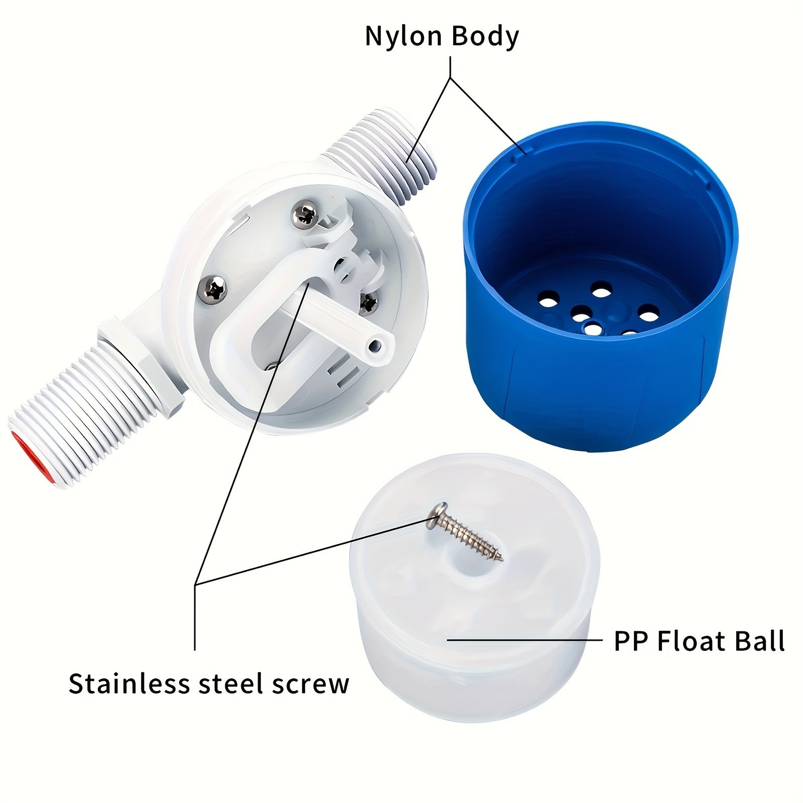 Automatic Float Valve - Rust-Resistant Water Level Controller, Easy to Install