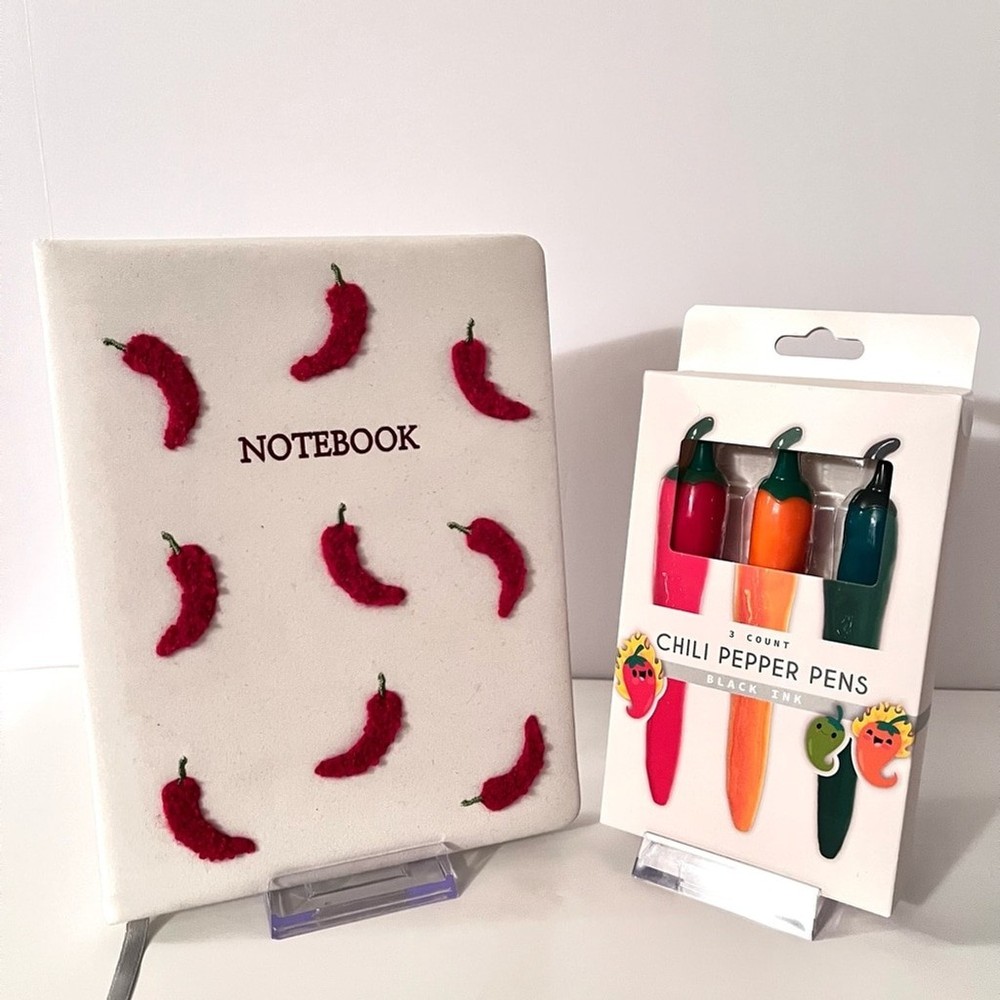 Chili Pepper Notebook and Pen Set