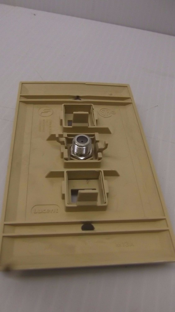 Lucent AT&T 3 Port Faceplate For Modular Network Jacks Model M13A