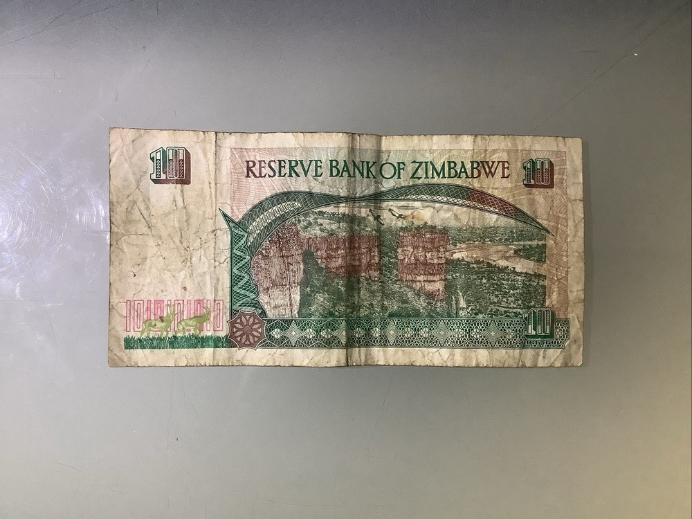 Zimbabwe 10 Dollars 1997 Circulated