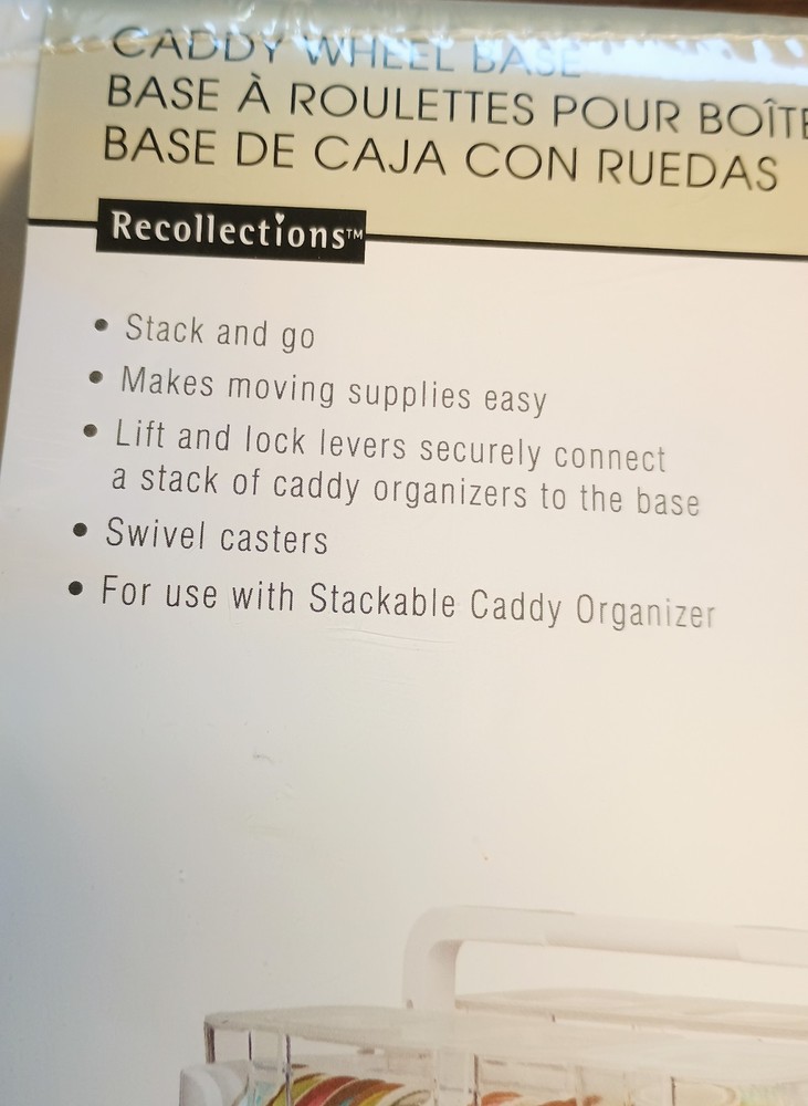 Caddy Wheel Base For Stacking Bins, New