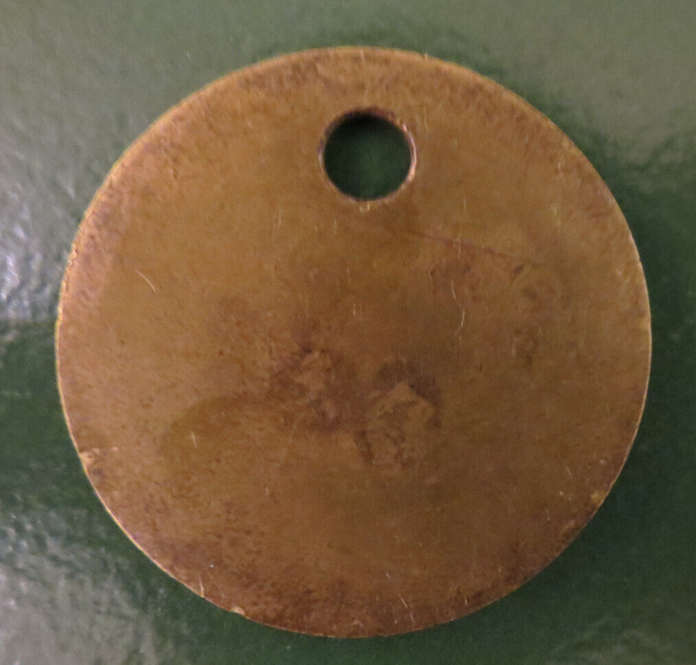 GRIMETHORPE Colliery Pit Check Tally - marked GRIMETHORPE COLLIERY 24