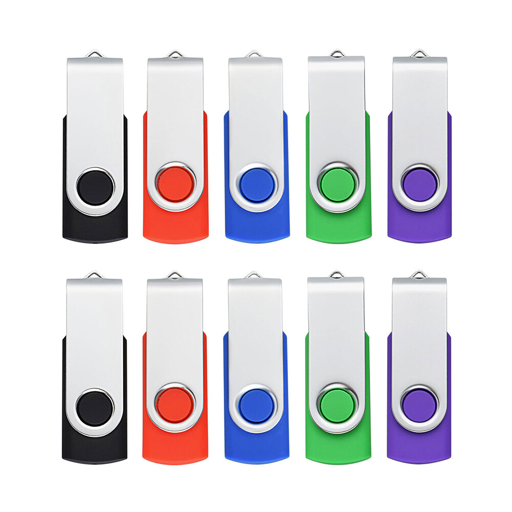 10 Pack USB 2.0 Flash Drives USB Memory Sticks Data Storage Memory Thumb Sticks
