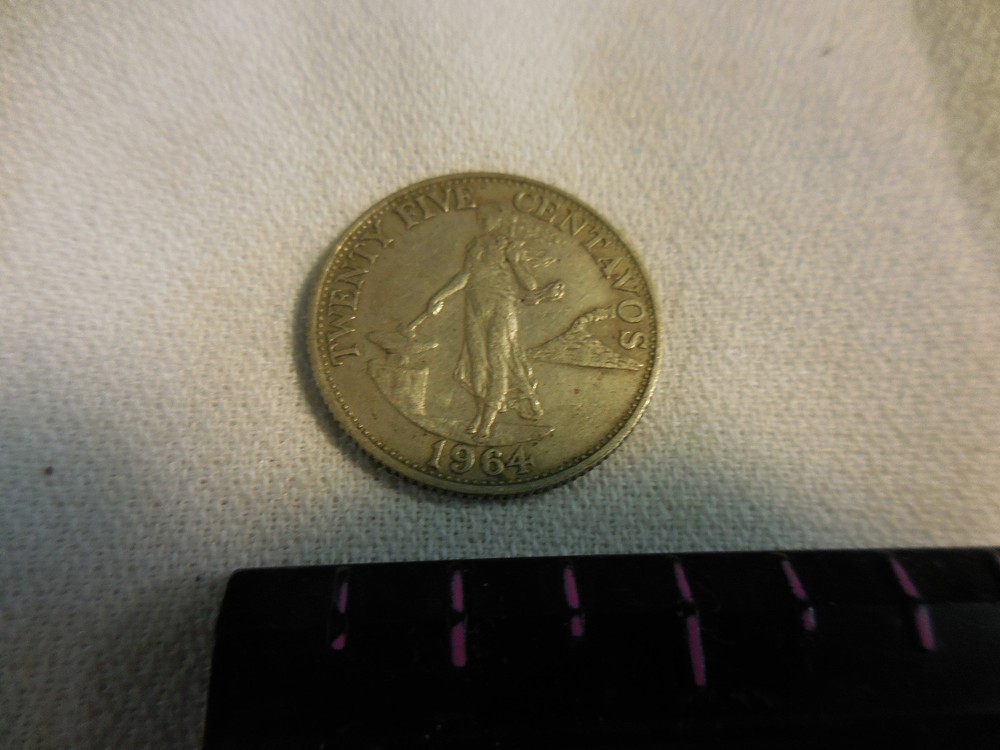Philippines 1964  twenty five centavo