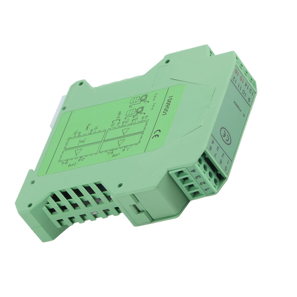 DC 24V DC Current Signal Isolator Transmitter 4-20mA PLC Detect Conditioner