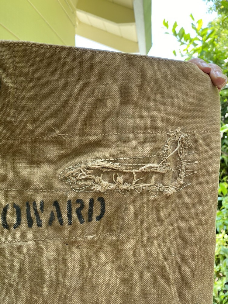 Named WW1 US Army 1st Army Painted Duffel Bag