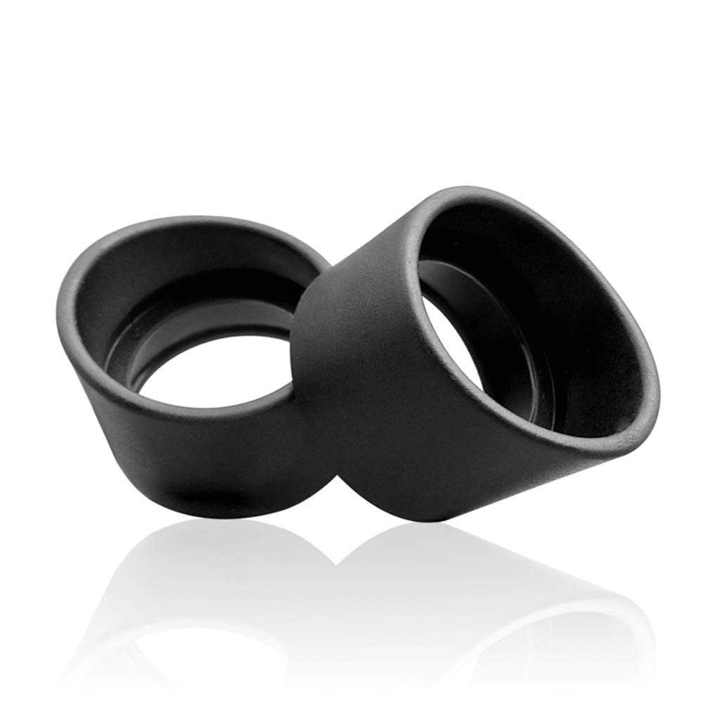 Comfortable 2PC Eyepiece Rubber Cups for Microscopes & Telescopes - 32-35mm