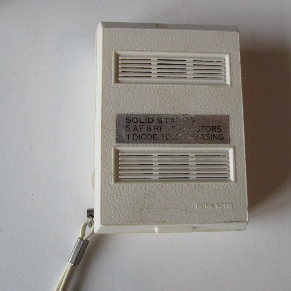 AITC Pocket Transistor AM Radio Solid State 7 With Protective Case - Tested