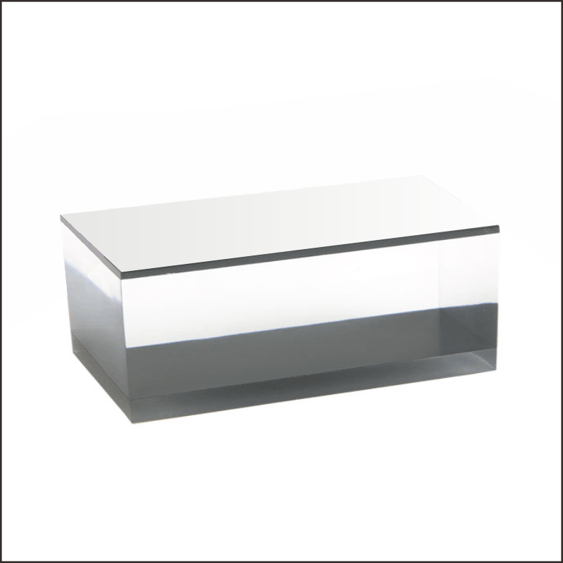 Optical Display - d7.GRY - Large Rectangular Acrylic Block in Gray