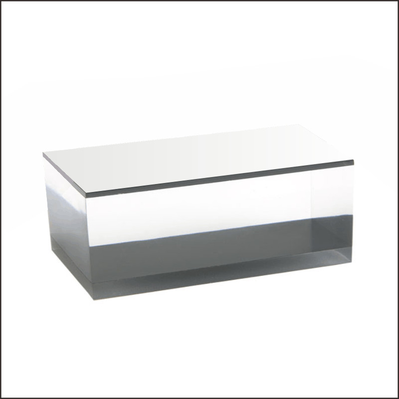 Optical Display - d7.GRY - Large Rectangular Acrylic Block in Gray