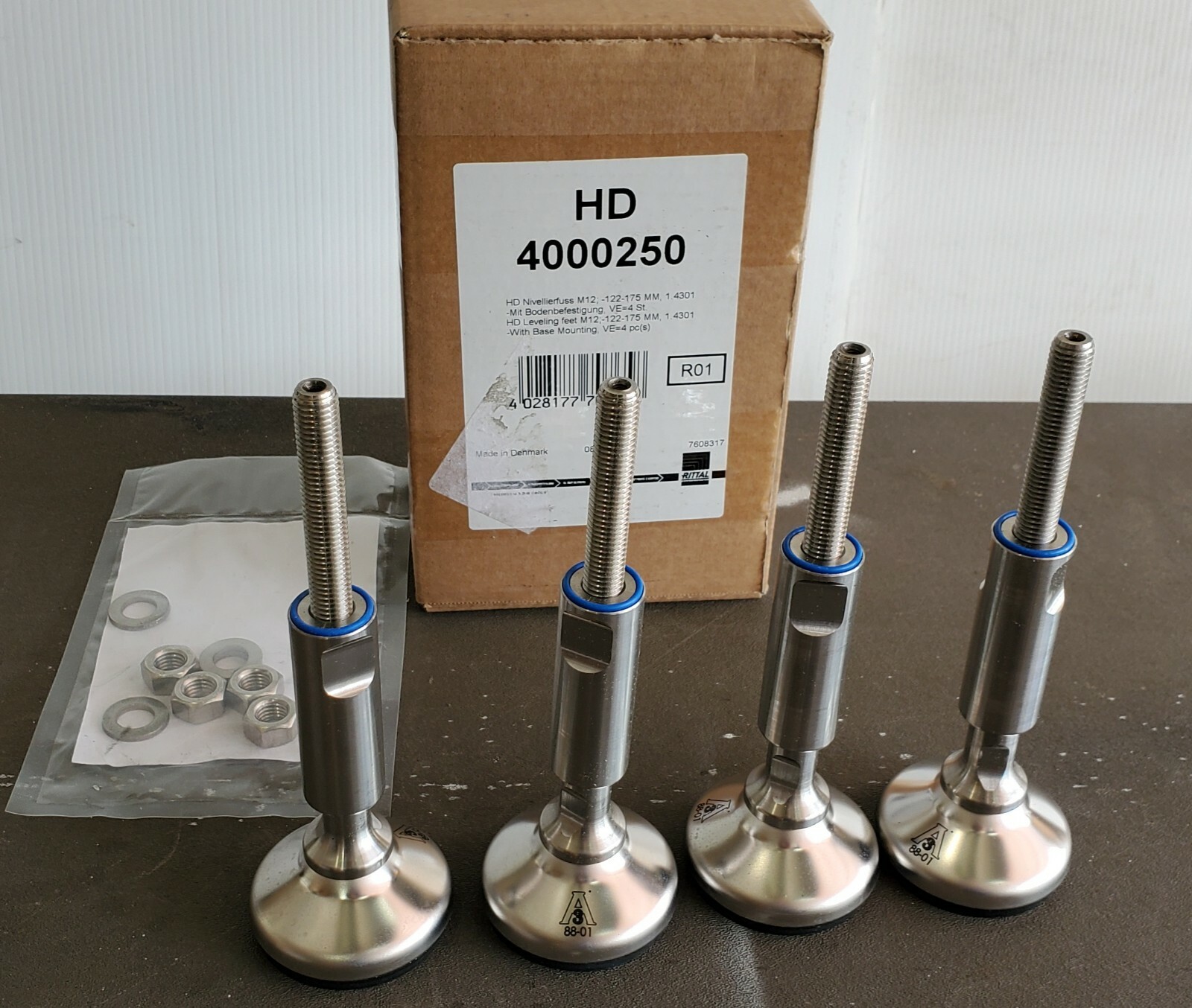 Rittal 4 Leveling Feet HD 4000250