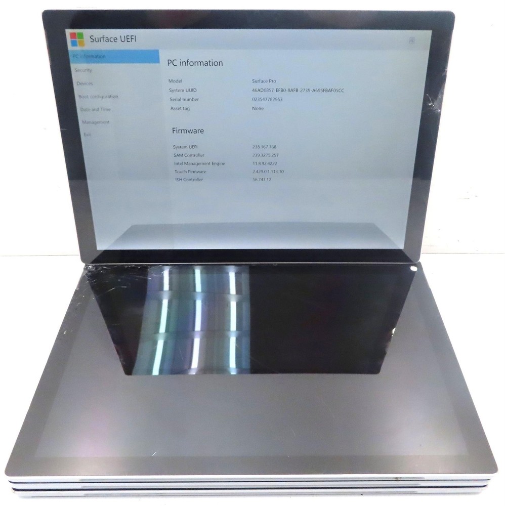 Lot 4 Microsoft Surface 5 1796 128GB