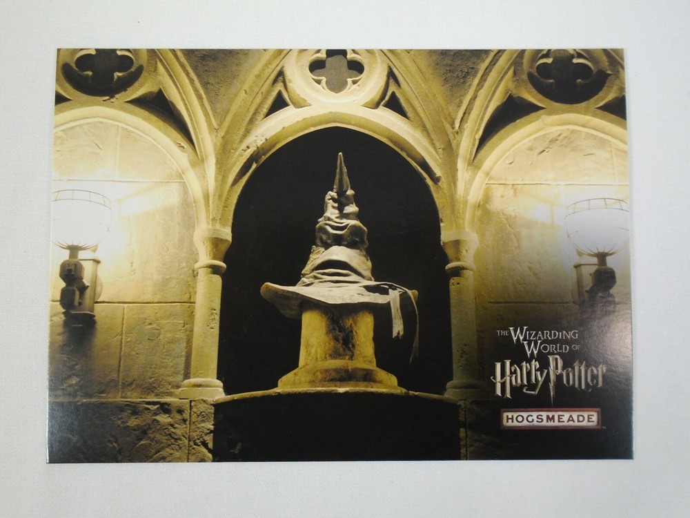 Sorting Hat Hogsmeade Village Postmaster Postcard Wizarding World Harry Potter