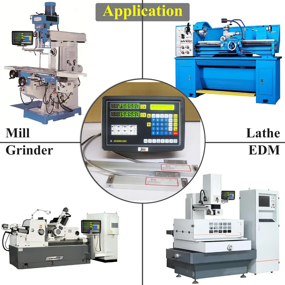 2/3 Axis Digital Readout Linear Scale DRO Display 5um for Bridgeport Mill Lathe