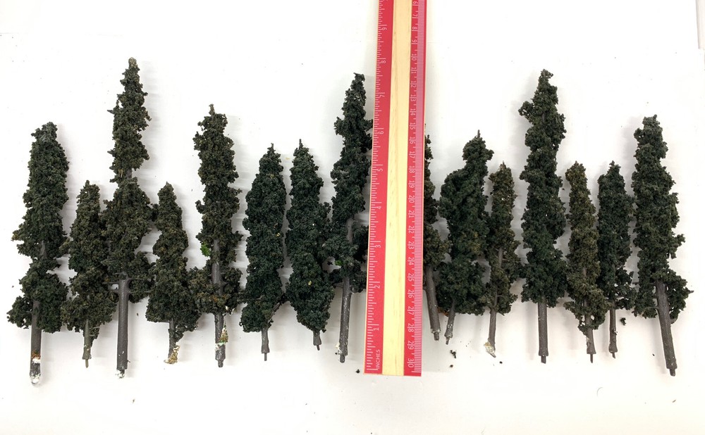 Trees Artificial Tree Lotto 16 Pcs Misc 6"- 8" For Layout
